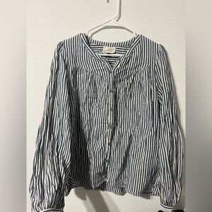 Universal Thread Navy and White Striped Shirt